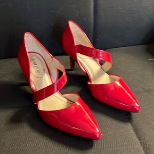 Life stride, red, patent leather heels